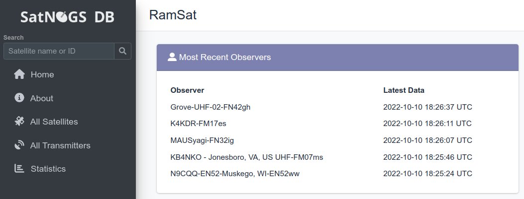 scott23192's tweet image. Likely my last RAMSAT pass 1825utc - hate to see this one go.   Taking pictures to the end, now down to 205km.   Hard to imagine a cubesat mission more successful than this one - congrats to all!