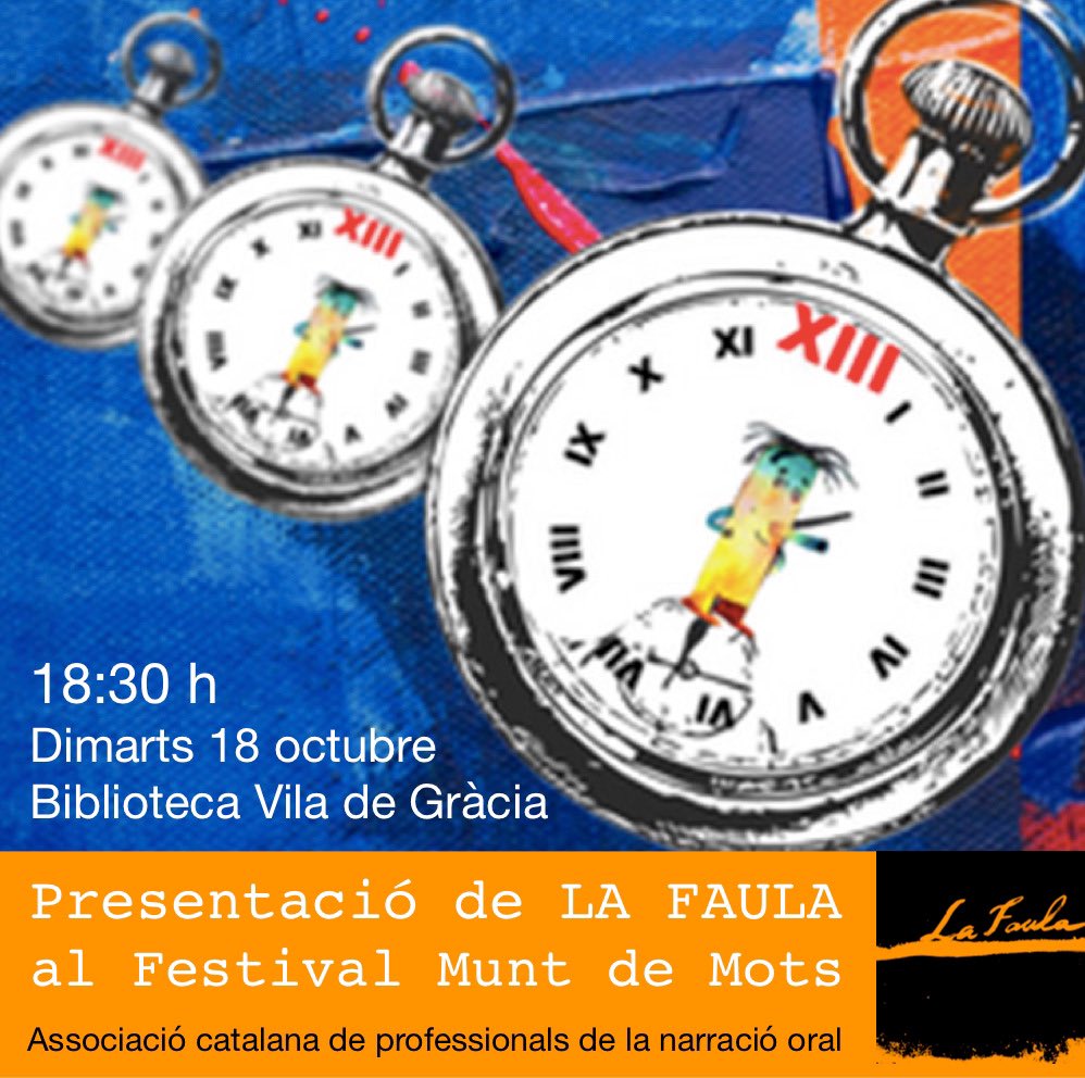 LaFaula's tweet photo. El proper dimarts 18 d’octubre ens presentem dins el festival Munt de Mots.
⏰ 18.30 h
📌 Biblioteca Vila de Gràcia

Us hi esperem‼️

@muntdemots #josocfaula https://t.co/7nMdu0eV8l