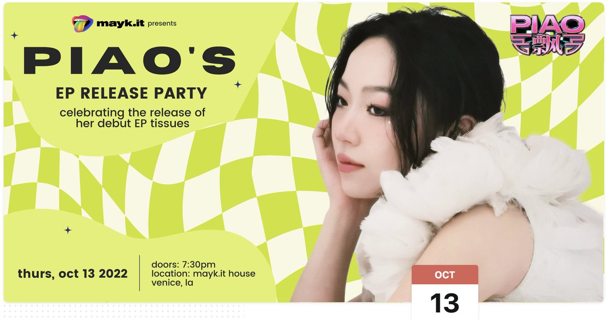 stefan_loops's tweet photo. 🚨music showcase: rising k-pop/pop mayk artist PIAO is playing this Thursday in the mayk house. If you are in LA, sign up and come through to enjoy Westside live music. #maykit sign up link: https://t.co/VjsjJjHhkQ #NewMusic #newartist https://t.co/mupVVqXp5u