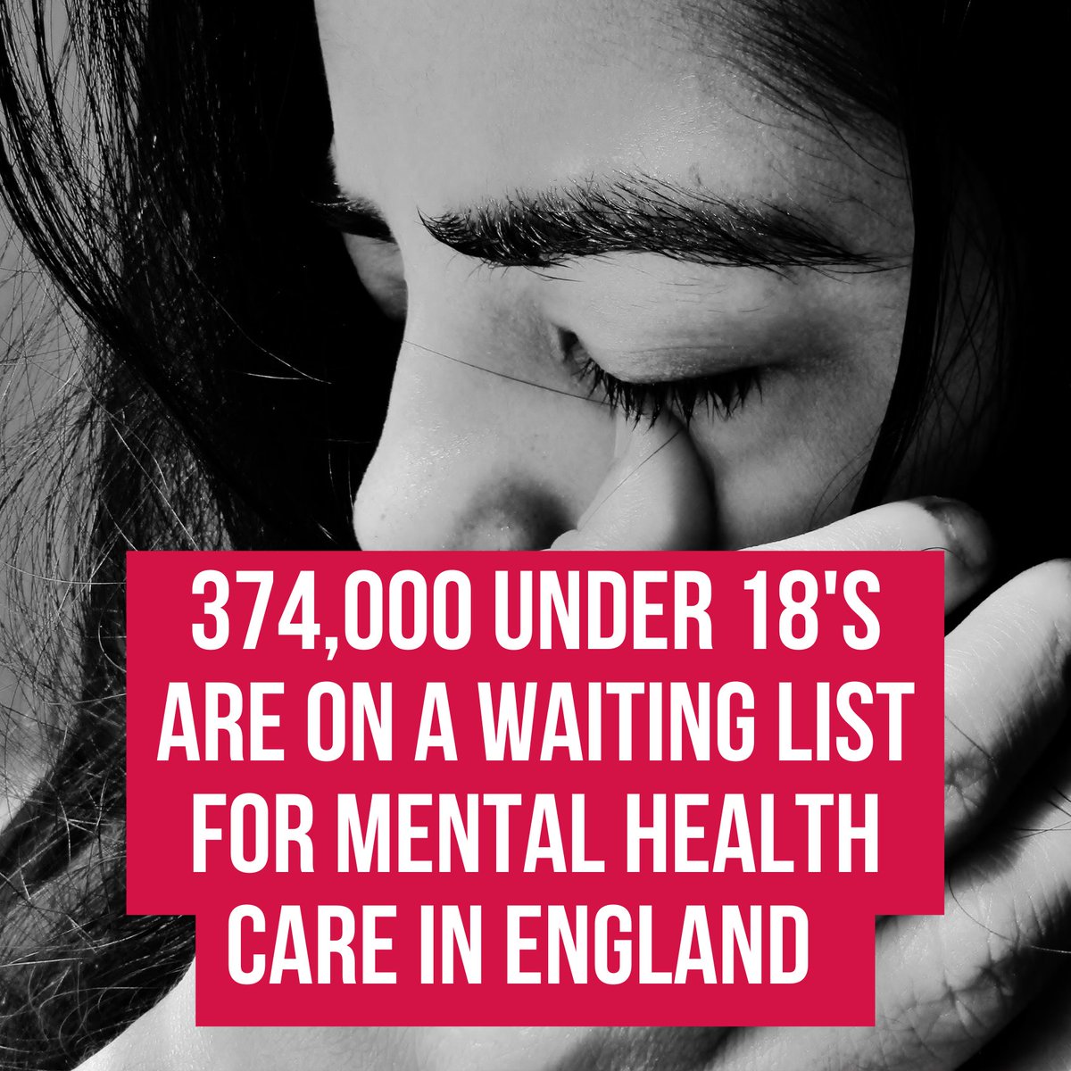 charityspoon's tweet photo. 374,000 under 18s are on a waiting list for mental health care in England π§
Pledge your support to show young people that how they feel matters this #WorldMentalHealthDay
#HowYouFeelMatters πββοΈ https://t.co/lAO68qplDc