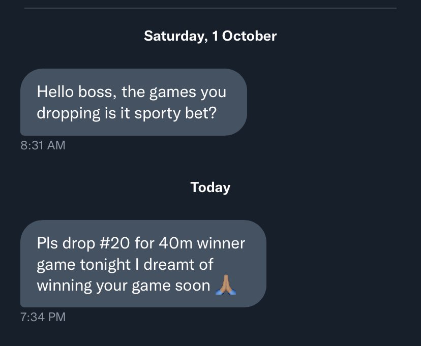 mrgnsports's tweet photo. Make I arrange am ? 20 to win 40m https://t.co/65Bd0TlDRN