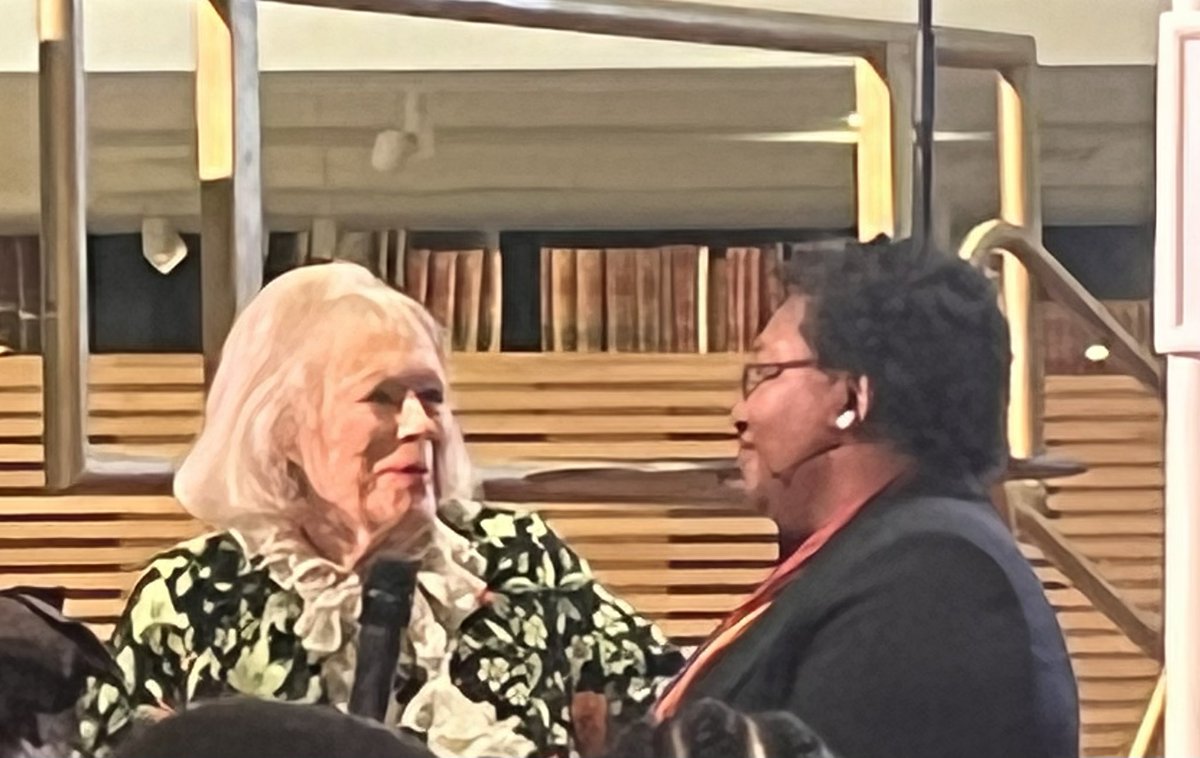 JDLiteracyTrust's tweet photo. Wonderful to be at the @englishpen #penpinter awards  to see the wonderful @malorieblackman honoured - “you are much loved, much needed and much appreciated”. https://t.co/WCJSosFetm