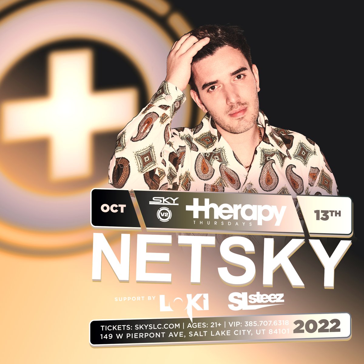 TONIGHT: Drum n’ bass legend <a href="/netskymusic/">Netsky</a> comes to Salt Lake City! Plus support from <a href="/loki801/">loki801</a> and <a href="/SLSteez/">Steez</a>!   It's going to be a good night.