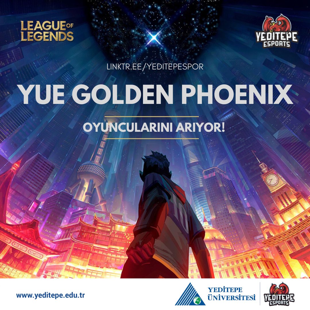 yeditepeesports's tweet photo. Seçmeler başlıyor!🥳

Üniversiteler arası liglerde okulumuzu temsil edecek "League of Legends" *takımlarımızda* yer almak istiyorsan senin için hazırladığımız formu hemen doldur! 
Forma profildeki bağlantıdan ulaşabilirsiniz✨ https://t.co/DPYMdzMBDw