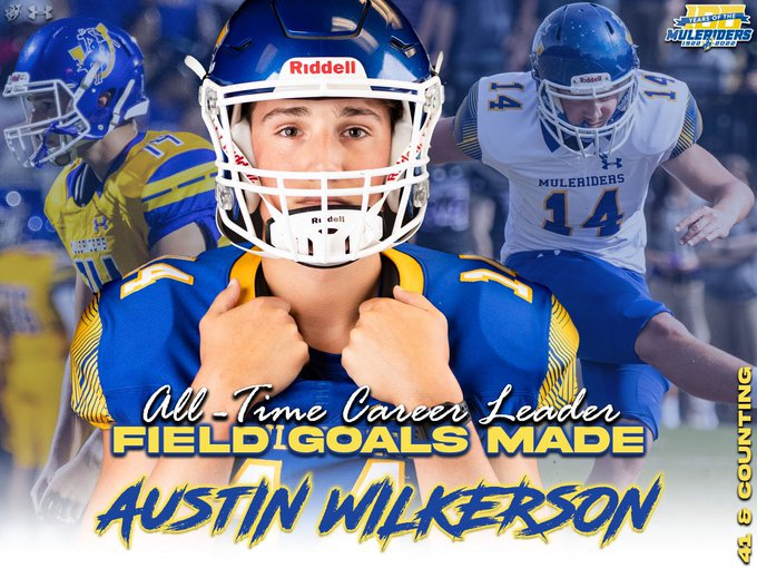 KICKNATION's tweet photo. Huge Freakin Congrats to our boy @awilkerson_14 on his Record Setting Day and becoming the ALL TIME CAREER Leader @SAUfootball More records to break this season. #RESULTSKN #BELIEVEINYOURSELF #1REPATATIME https://t.co/hRtYQx4Qha