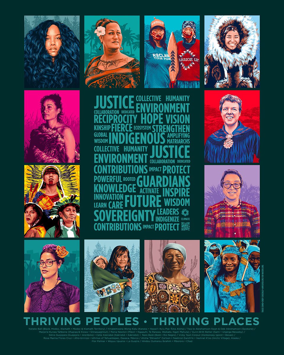 amplifierart's tweet photo. On Indigenous Peoples’ Day and every day, support Indigenous guardianship, wisdom, and practices for the health of our planet.

Click through this thread to learn more about the women uplifted in our new THRIVING PEOPLES. THRIVING PLACES. series in partnership with @NiaTero https://t.co/9sSYkLEB16