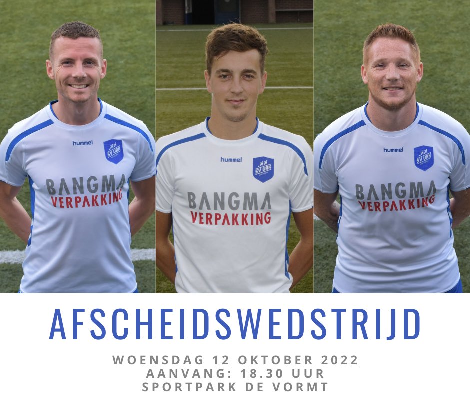 Afscheidswedstrijd van drie Urk-1 kanjers aanstaande woensdag #legendsneverdie #norvuren svurk.nl/afscheidswedst…