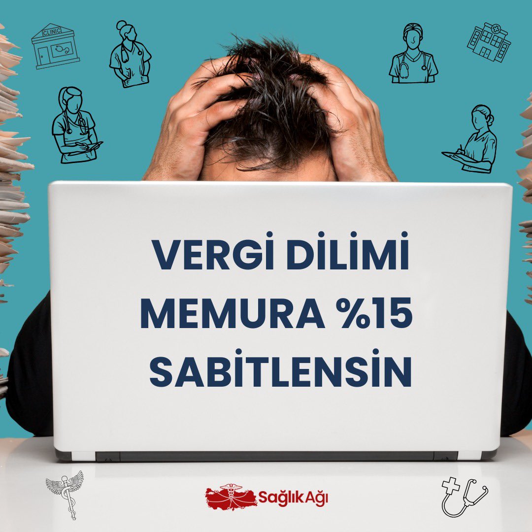 agisaglik's tweet photo. Sağlık çalışanlarından kesilen aylık gelir vergisi oranı %15'e sabitlenmelidir.

#MemurVergiDilimi https://t.co/O4crmLiMLc