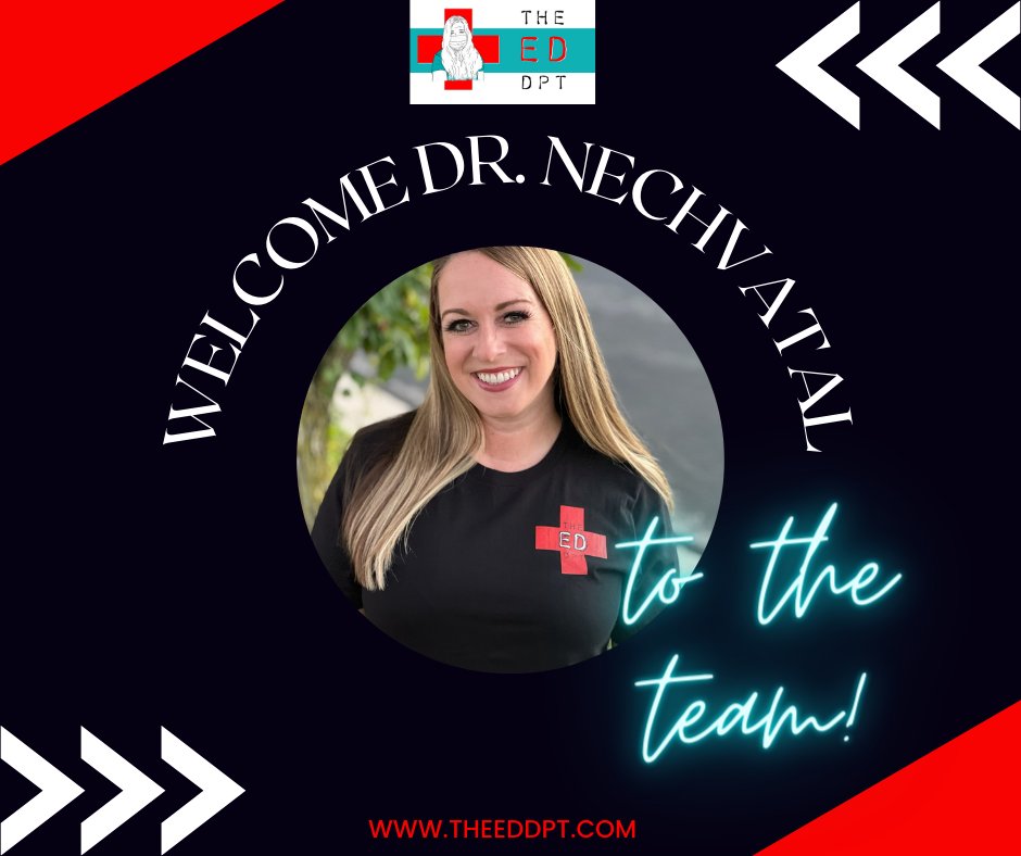 TheEDDPT's tweet photo. So excited to share that our team continues to GROW!

Welcome to Dr. Sarah Nechvatal as she joins our course instructor team. We have an exciting announcement in the works, but today please send her a warm welcome and read more about Sarah below.
@DPT_Nechvatal 

#PTintheED #EDPT https://t.co/TrSQTer65U