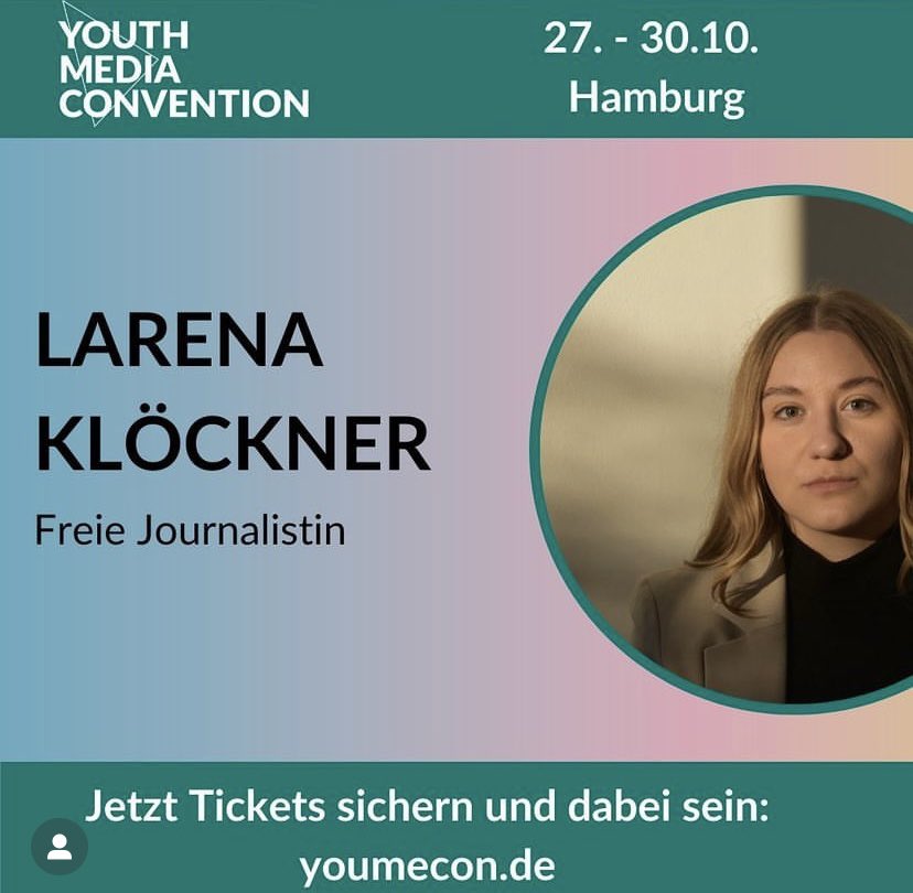 larejnaa's tweet photo. Am 27. Oktober spreche ich auf der #YouMeCon der @jugendpresse über mentale Gesundheit im Journalismus. Über Leistungsdruck und den Umgang der Medienbranche mit psychischen Erkrankungen. Ein Austausch darüber, was sich ändern muss. #WorldMentalHealthDay https://t.co/7dhETrXFnS