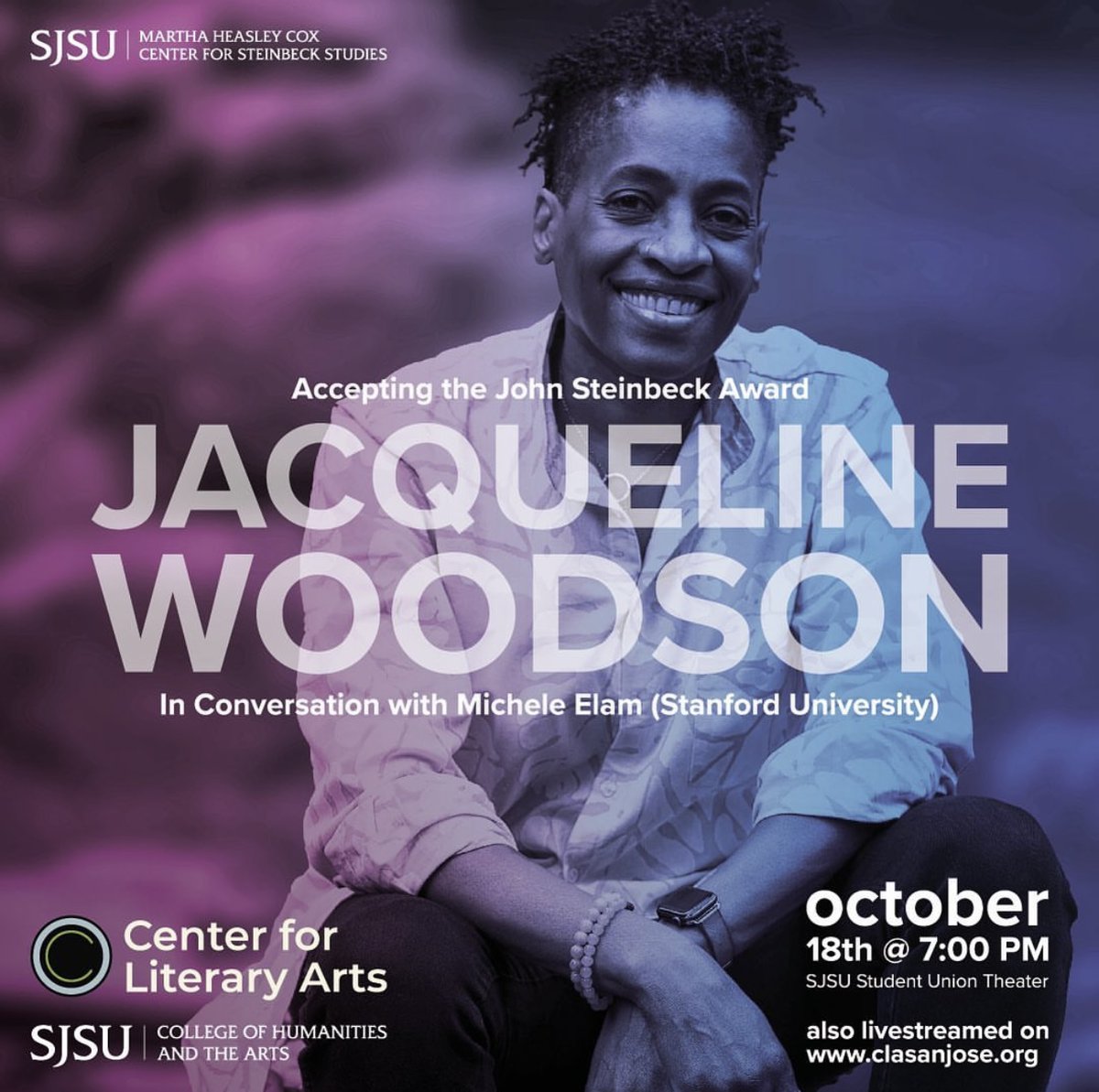 Join us on October 18th to celebrate this year's honoree. The event will be hosted in the SJSU Student Union Theater and live-streamed for online participants. #sjsu #sanjose #cla #reading #bayarea #events