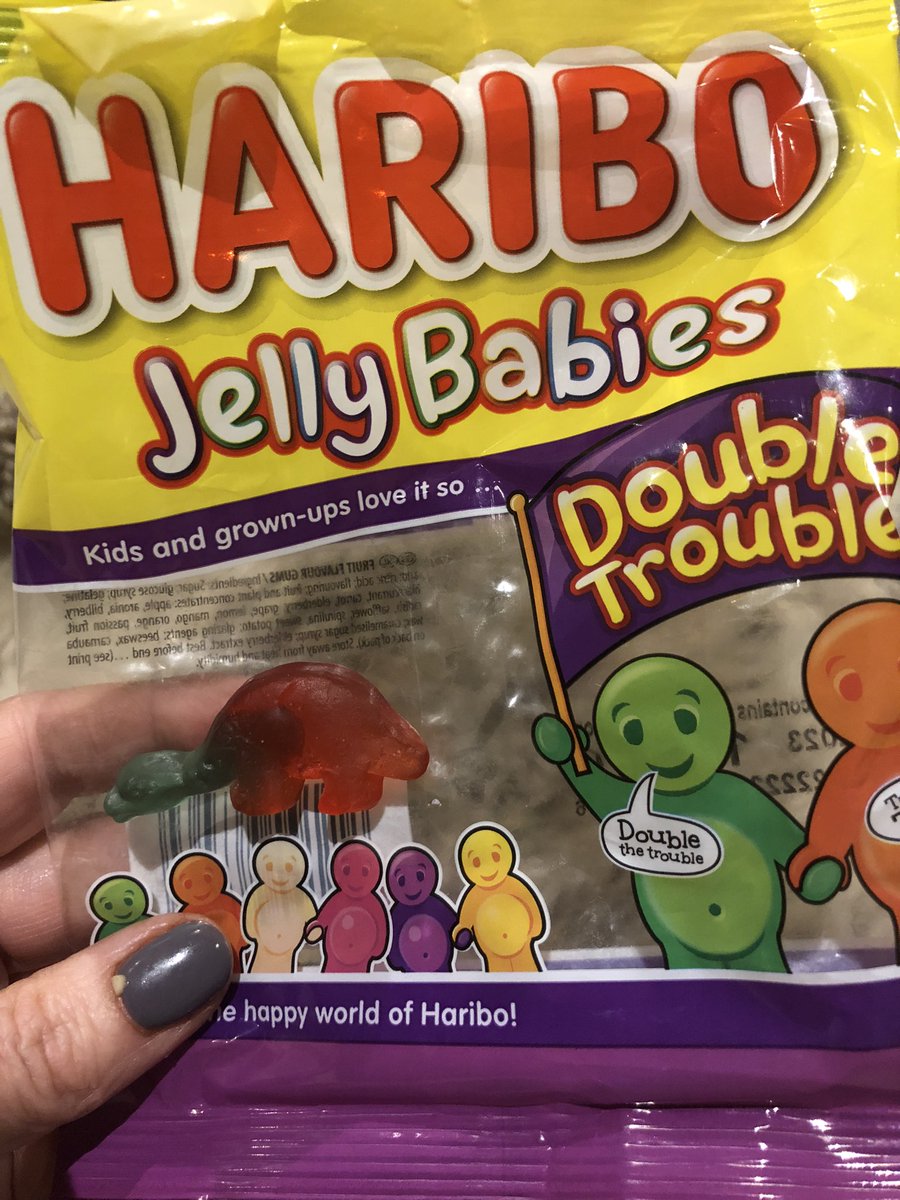 vikjo2's tweet photo. @HariboUKI_ just found a rogue dinosaur in my jelly babies - I think he may have also eaten some of my Jelly babies - do I have to be aware of future rogue dinosaurs please ? https://t.co/PMDXHYs6qD