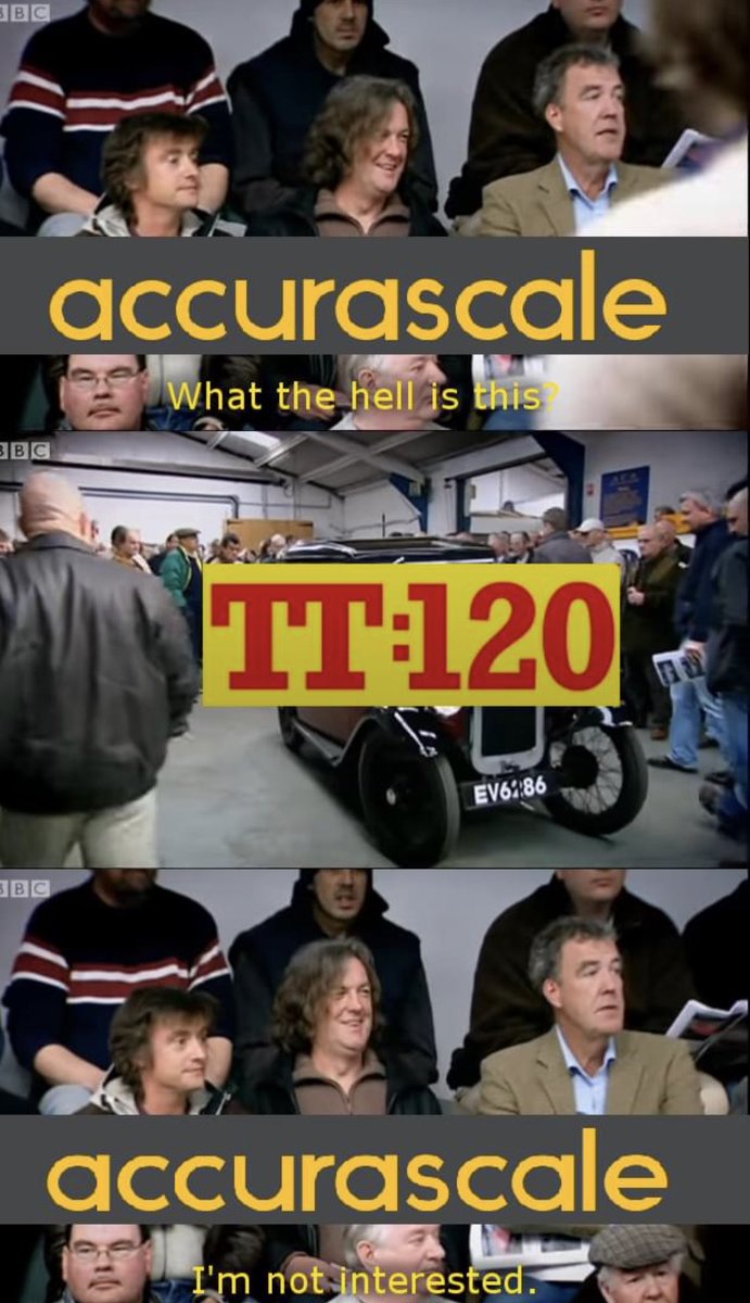 accurascale's tweet photo. Not that we have, but before anyone sends slips into our DMs, sends us an email, tweets us, asks on RMWeb or comes up to us at a show...
#HornbyTT #HornbyTT120 #TTTalk #TTscale https://t.co/X1WdVfGUlf