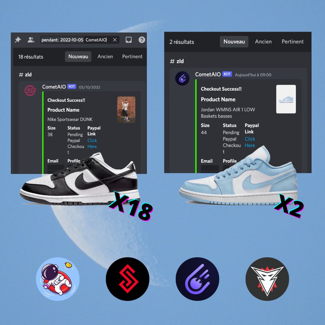 248north's tweet photo. 2 drop with @Comet_AIO_2022 ☄️
40 acc 20 checkouts 0 cancel 🥷

CG: @Silent_Fnf
PROXIES : @TyphonClub
BOT : @Comet_AIO_2022
BOSS : @97checkout https://t.co/As4NZ8IBul