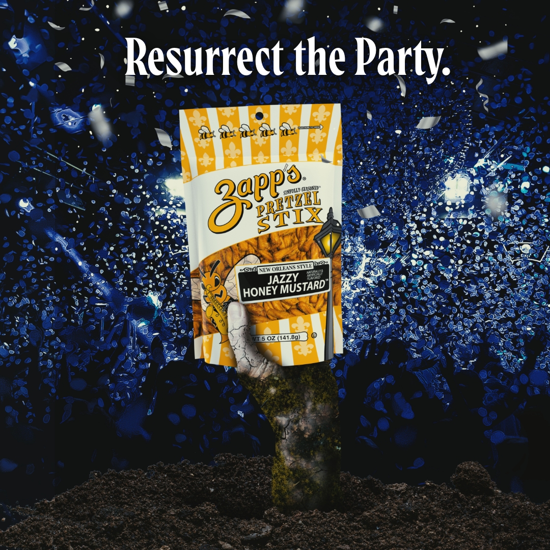 ZappsChips's tweet photo. Born in the Bayou, the party pretzel has arrived! Introducing our sinfully-seasoned™ Zapp’s pretzels! Twisted to perfection, in two new flavors for the dangerously different snacker. Check out https://t.co/pk2a1mMOd0 to be the first to dig in! 🔥👀 https://t.co/xFDmYgEJSl