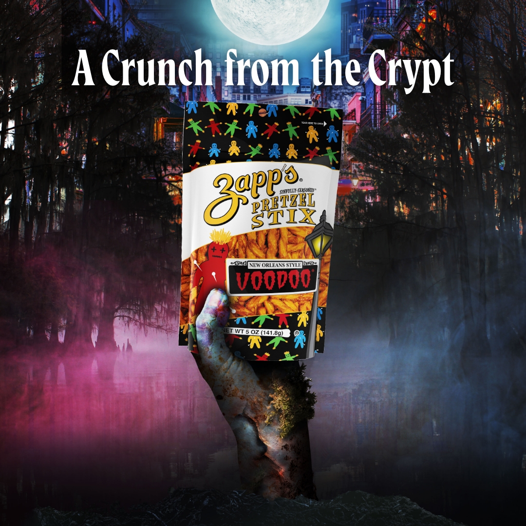 ZappsChips's tweet photo. Born in the Bayou, the party pretzel has arrived! Introducing our sinfully-seasoned™ Zapp’s pretzels! Twisted to perfection, in two new flavors for the dangerously different snacker. Check out https://t.co/pk2a1mMOd0 to be the first to dig in! 🔥👀 https://t.co/xFDmYgEJSl