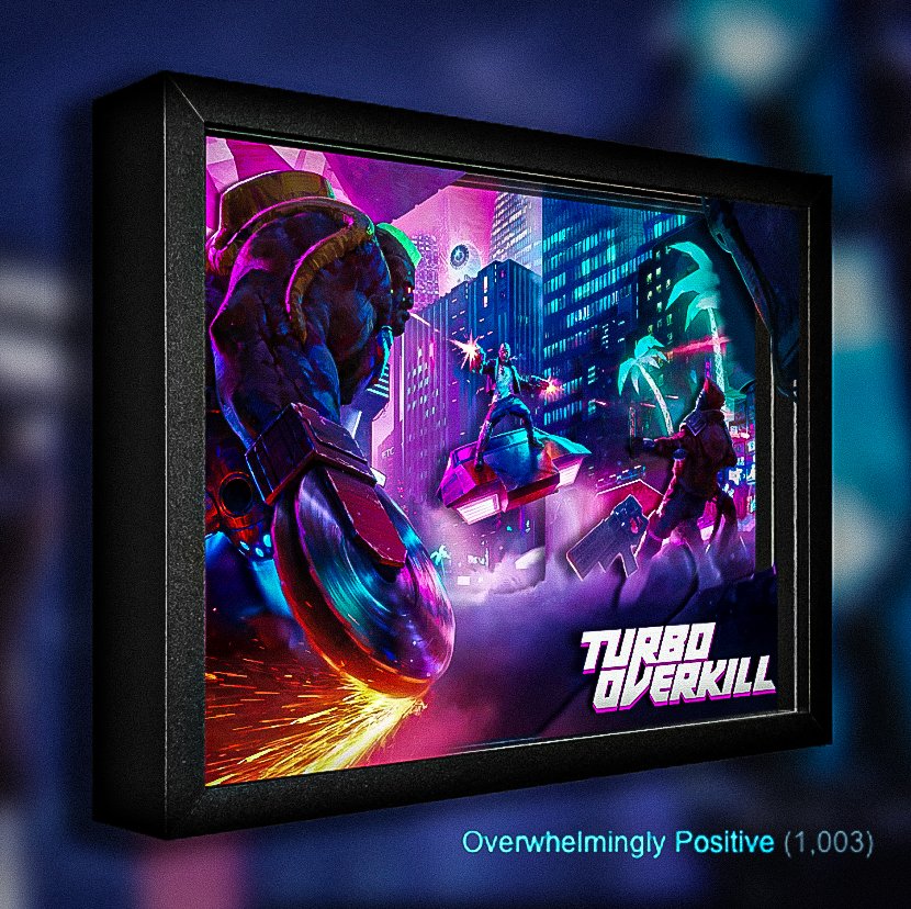 Apogee Entertainment (@apogee_ent) on Twitter photo ๐GIVEAWAY TIME!
To celebrate over 1,000 Steam Reviews of <a href="/turbo_overkill/">Turbo Overkill</a>, we're giving away a limited edition Turbo Overkill Shadow Box!
Simply Like & RT this post to be entered to win.
The winner will be announced Friday, October 14th at 1PM ET.
#TurboOverkillGiveaway ๐GIVEAWAY TIME!
To celebrate over 1,000 Steam Reviews of <a href="/turbo_overkill/">Turbo Overkill</a>, we're giving away a limited edition Turbo Overkill Shadow Box!
Simply Like & RT this post to be entered to win.
The winner will be announced Friday, October 14th at 1PM ET.
#TurboOverkillGiveaway