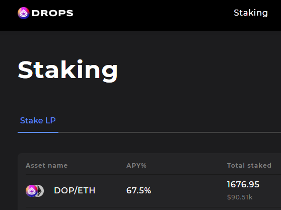 moody_bro's tweet photo. 4/4 Besides taking loans you can also provide liquidity for the DOP/ETH pool and taking home some of that high APY. More features like NFT Mortgages are on track to be released soon. You should follow this guys, anon. #NFTs #Metaverse #DeFi #NFTLoans #DropsDao #DropsNFT #Drops https://t.co/vANn9616R6