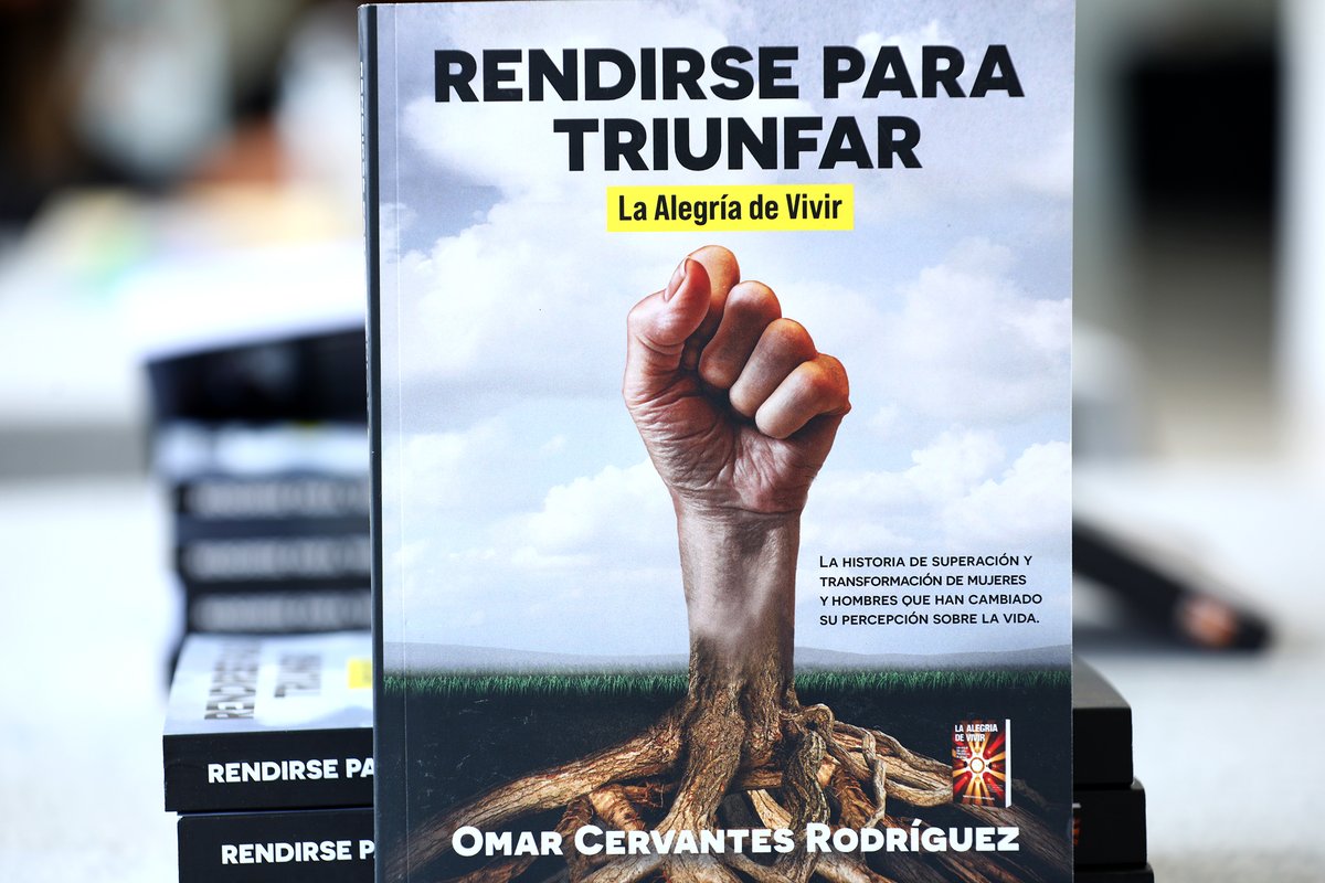 uanl's tweet photo. En el #DíaMundialDeLaSaludMental, te compartimos la obra de Omar Cervantes, “Rendirse para Triunfar: la Alegría de Vivir”, en la cual propone un cambio en los paradigmas mentales, asegurando que el ser humano ha venido al mundo para ser feliz. Conoce más: https://t.co/u5LZVUWu2y https://t.co/vKSMZdSgGT
