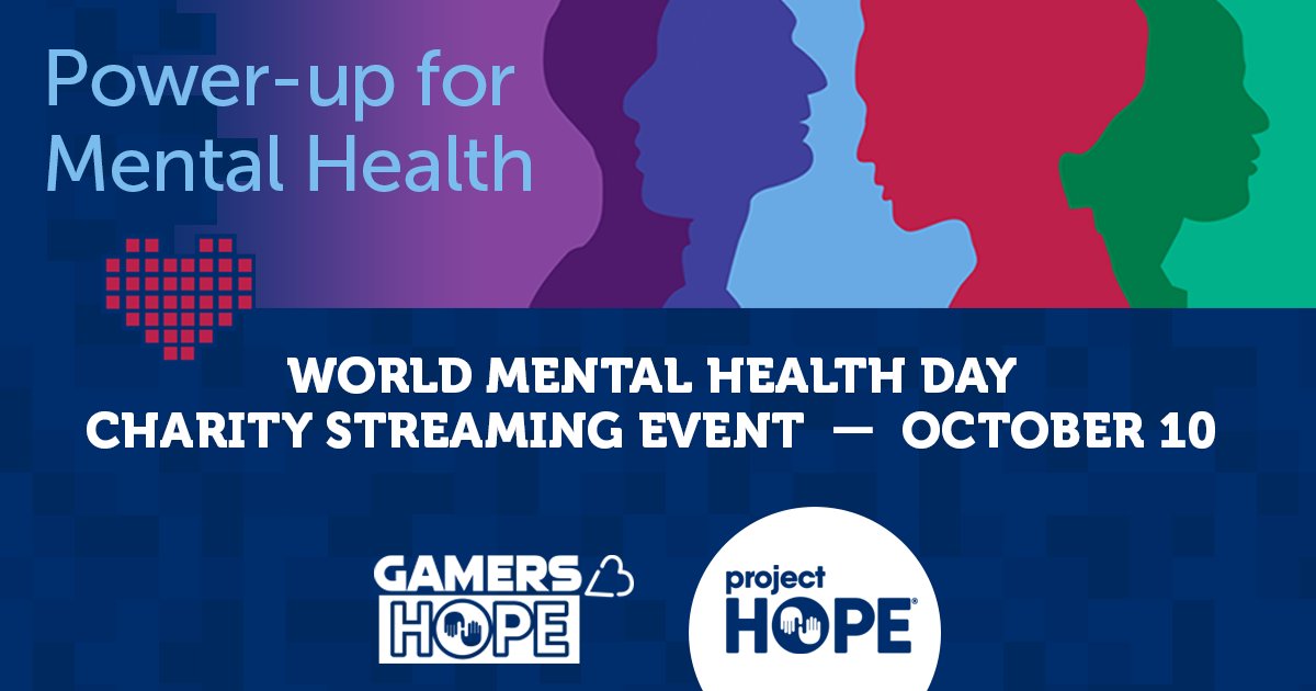 Happy #WorldMentalHealthDay! In honor of this day, we're excited to have <a href="/TheGreatishJ/">Jesse Stallings</a>, <a href="/milkyyberryTTV/">Milkyy 🏳️‍🌈🍉</a>, and more streamers supporting our global mental health initiatives with #PowerUp4MentalHealth charity streams on @Tiltify! #GamersHeartHOPE tiltify.com/projecthope/po…