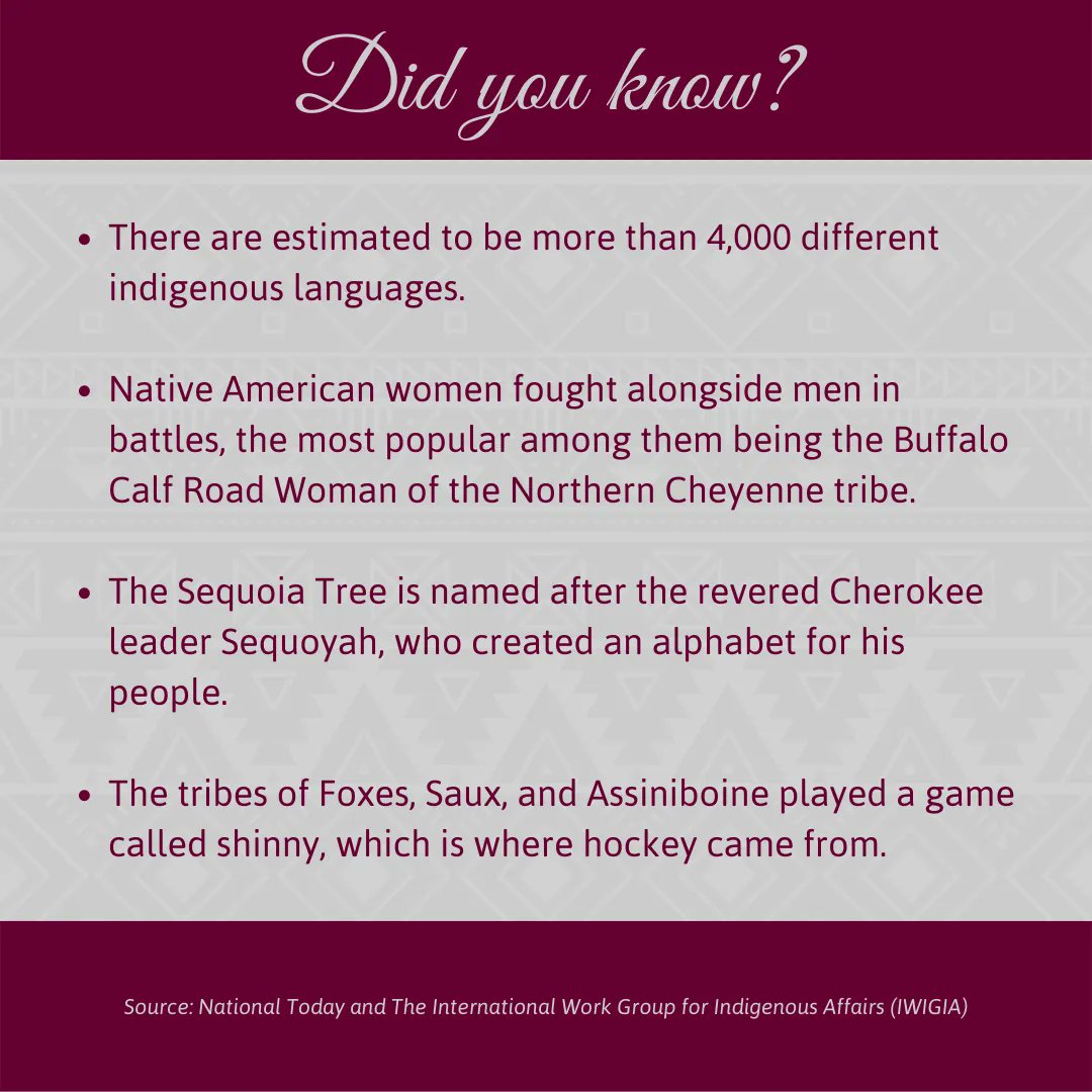 LTA_BetaOmega's tweet photo. Indigenous Peoples’ Day focuses on recognizing the history and contributions of indigenous individuals. Today we honor the different traditions of indigenous cultures around the world. Take time today to learn about the culture through literature, events, and the media. https://t.co/8LzTxnz5Ka