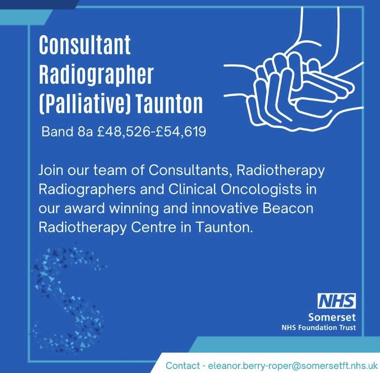 The aim of our Beacon Centre is to provide the highest quality patient-centred radiotherapy service, ensuring patient safety drives every aspect of care. We'd like to hear from you! 
#radiography #nhs #palliativecare 
Apply: buff.ly/3Vg1l6x