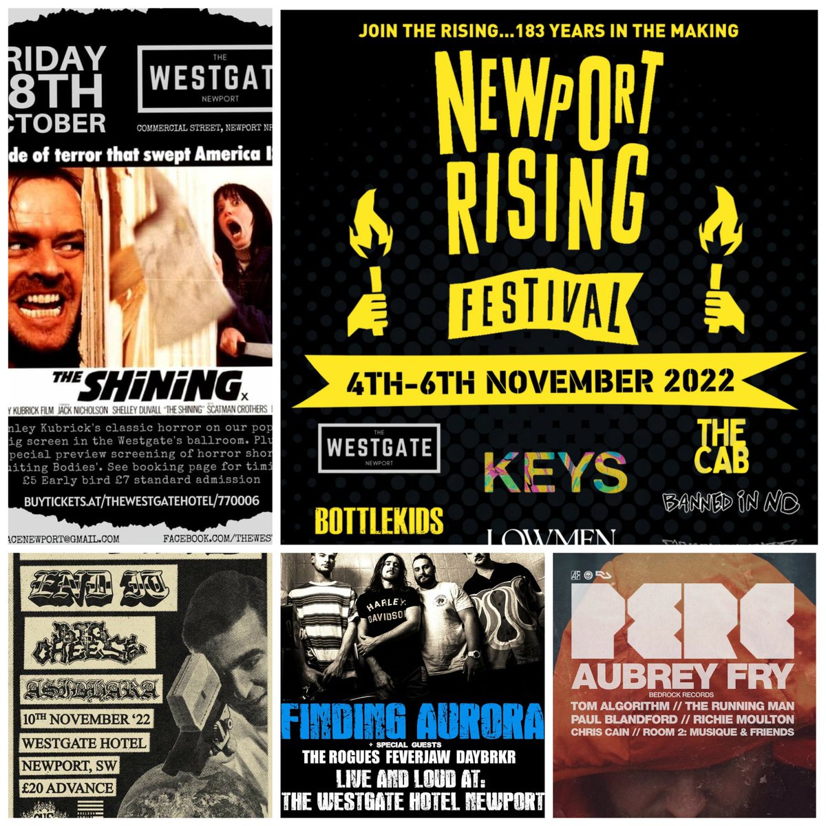 westgatehotelNP's tweet photo. Evening #porthour

We've got loads going on in The Westgate this autumn. Classic horror The Shining &amp; indie short Fruiting Bodies (shot on location!), techno, punk and of course the return of @NewportRising!

Click link below to get involved 👇

https://t.co/ENWJT9pafd https://t.co/pUOmWLOjBt