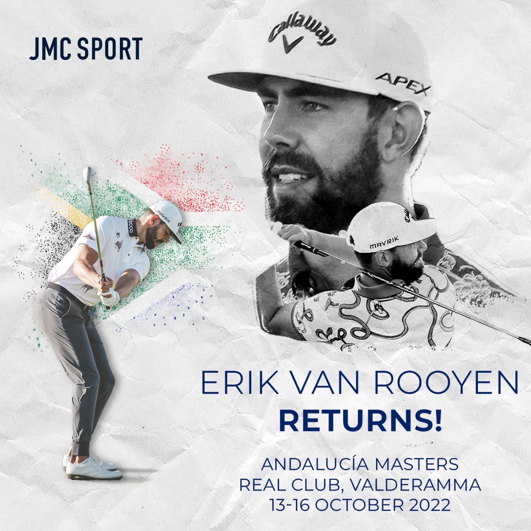 abbotswoodsport's tweet photo. Excited to share that @FredVR_ is back splitting the fairways this week at the @edamvalderrama Andalucia Masters on the @dpworldtour in 🇪🇸 

LFG, EVR! 💪

#TeamJMC https://t.co/rYmzRZbgSB