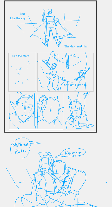 thumbs and roughs for anyone interested! im very rusty with comics and there's a lot i wish i had done differently but it was a fun weekend project. back to the grind now