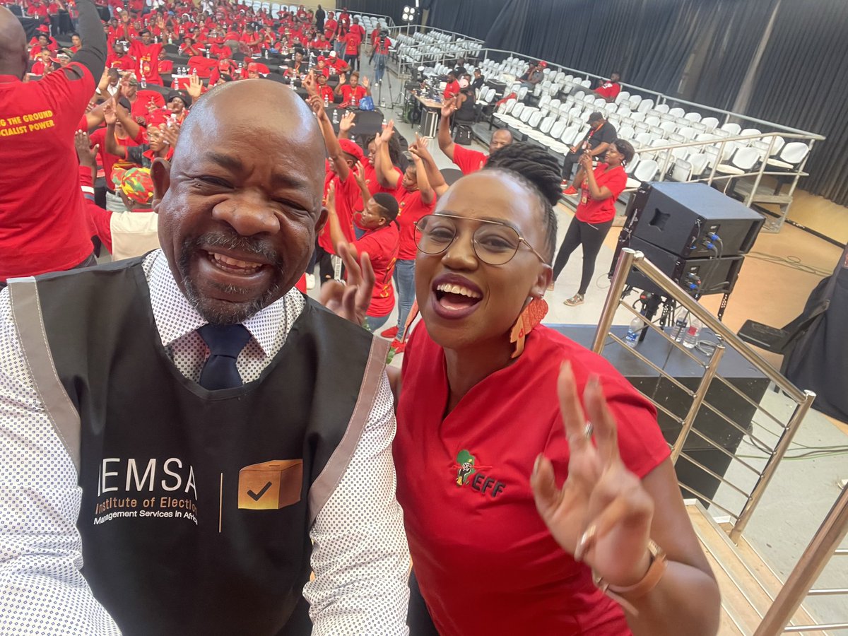 terrytselane's tweet photo. The Deputy Secretary General of the @EFFSouthAfrica Poppy Mailola experiences a Selfie Stick moment after a successful EFF Northern Cape Peoples Assembly election! https://t.co/QDqYnr9oMp