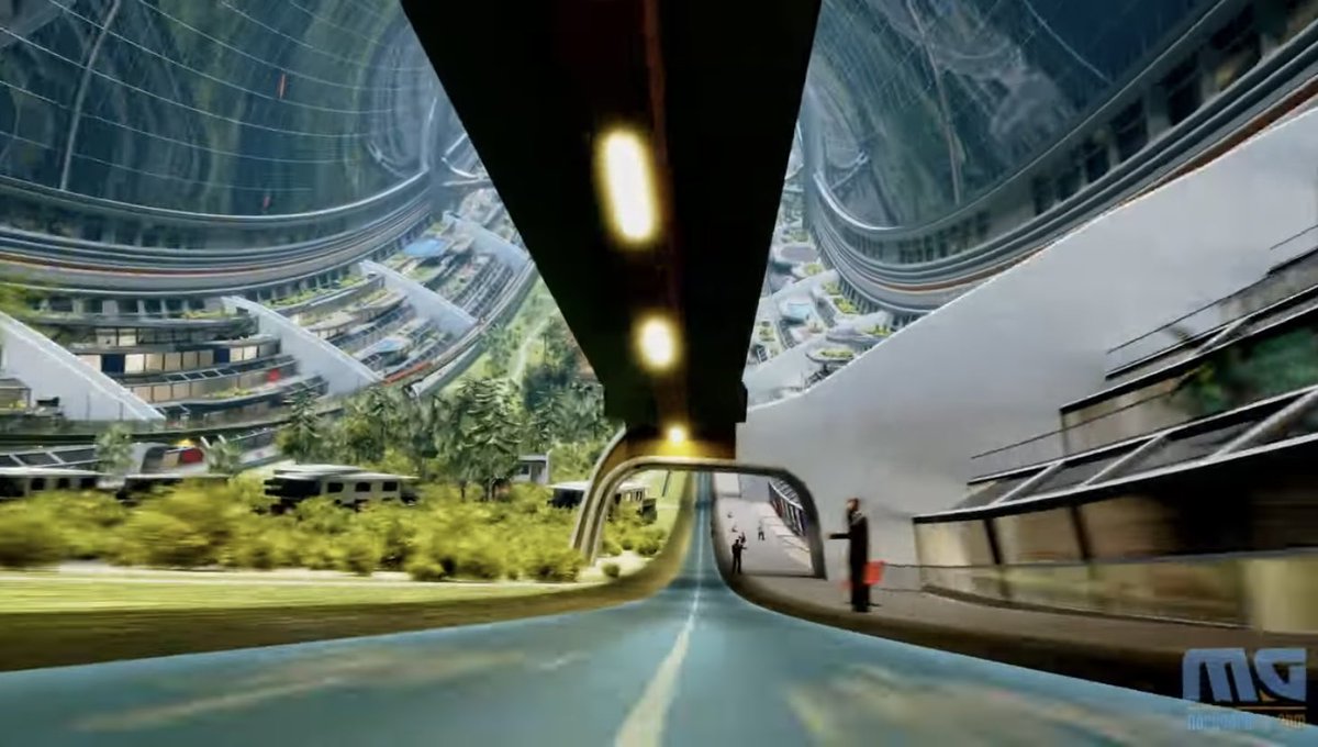 ahenk75's tweet image. Sublime 🤩this animation of future👍#spacedevelopment #innovation #visionary #Space #scifi #scifiart