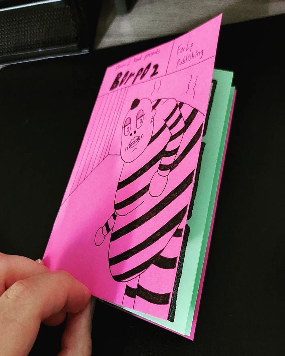 bam_fair's tweet photo. Artist announcement 11 for #BAM #comics #zines #art fair @KomediaBath on 22 October 11 - 3 free entry
@SimonLRead is back again! He makes absurd comics. His work has been described as 'bat shit crazy' and 'utterly bonkers', think #SimonHanselmann or #JoanCornella #absurdism https://t.co/l8Lym4ZvrW