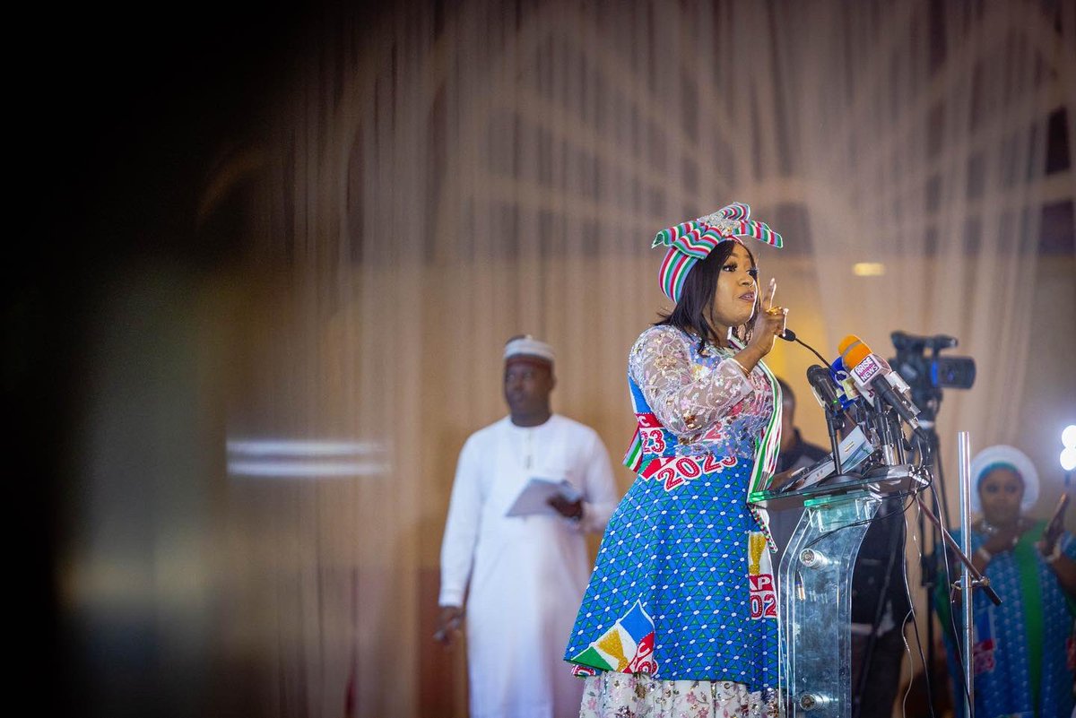 officialABAT's tweet image. Today at the official inauguration of the Tinubu/ Shettima Women Presidential Campaign Team led by Her Excellency Dr Aisha Muhammadu Buhari.

With the energy and fervent support on display today, our victory is assured. From the bottom of my heart, I thank you!

#BAT23