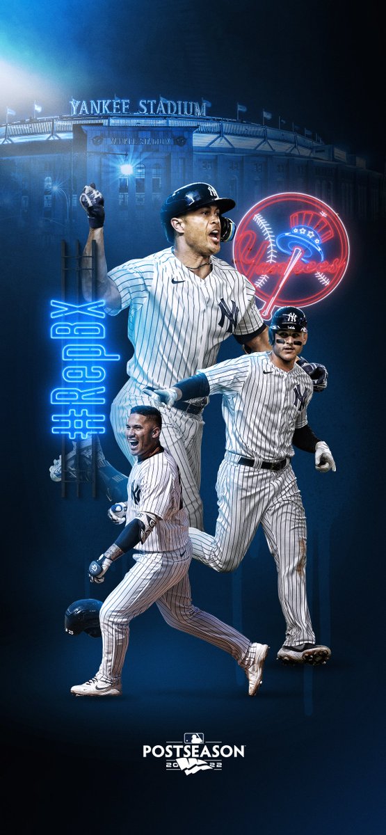 Yankees's tweet photo. Postseason wallpapers. Hot off the press. 

#RepBX https://t.co/l4TAfpxtws