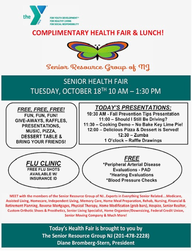 The YMCA Presents Complimentary Health Fair &amp; Lunch