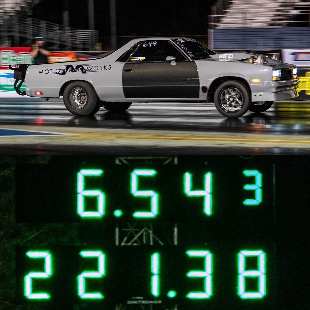 honda_ryderz's tweet photo. HUGE congrats to Cleetus McFarland on his World Record El Camino pass!🏁 https://t.co/MMhUXtn2RM