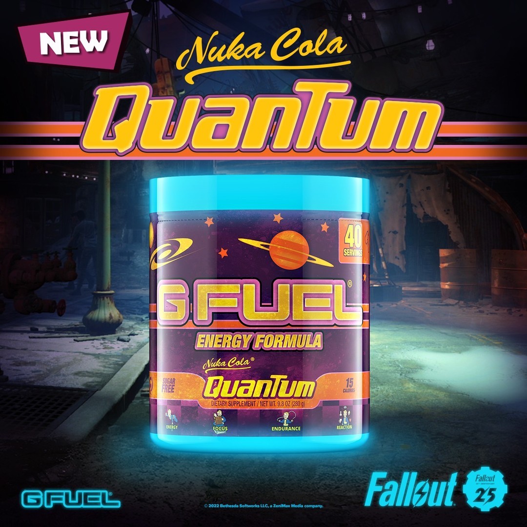 GFuelEnergy's tweet image. 🧡 𝙇𝙄𝙆𝙀 + 𝙍𝙏 to win a BRAND NEW, @Fallout x #GFUEL "𝙉𝙐𝙆𝘼 𝘾𝙊𝙇𝘼 𝙌𝙐𝘼𝙉𝙏𝙐𝙈" Tub!!! Picking 2 winners picked tomorrow to celebrate the launch and 25 Years of Fallout! #Fallout25 ⚡ 🥳 ☢️

🛒 𝙋𝙍𝙀-𝙊𝙍𝘿𝙀𝙍: GFUEL.ly/fallout-tw