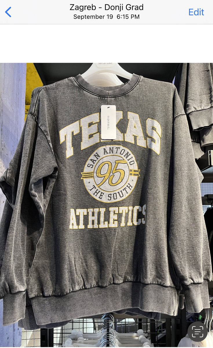 juanmayer's tweet photo. Totally forgot to post this photo of a sweatshirt at a store in Zagreb, Croatia #SAontheMap https://t.co/icu8JeK5mT