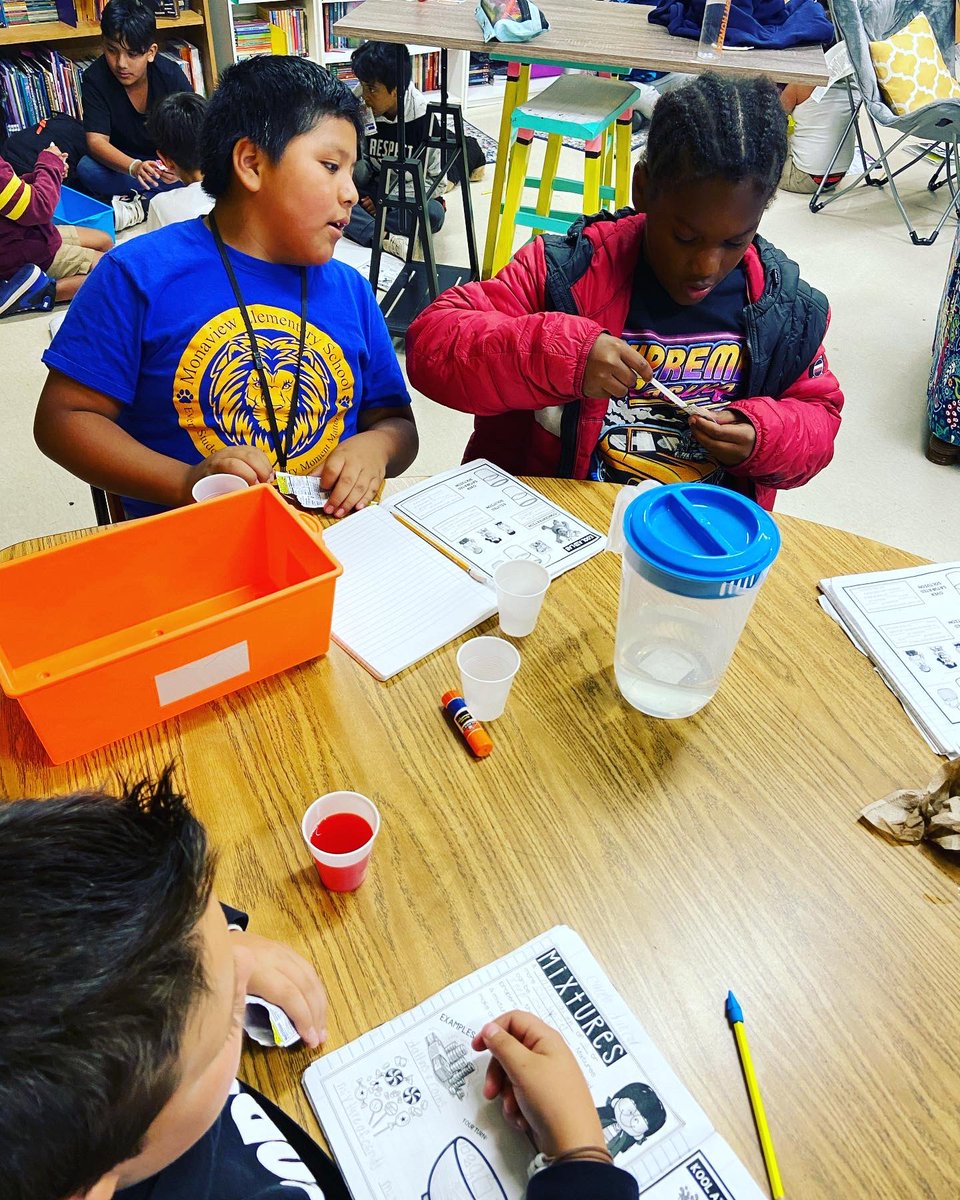 anna_henson's tweet photo. The #hensonhomies had an excellent time learning about the concentration of solutions with Kool-Aid. The best part was when they did the taste test and we found out that Ms. Henson bought the unsweetened Kool-Aid. 😂😂 Oops! #Monaviewmoments https://t.co/lTXtI6e31i