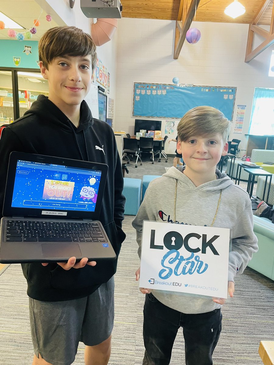 These #lockstars figured out today’s #lockoftheday! <a href="/breakoutEDU/">Breakout EDU</a> <a href="/WISWillard/">Willard Intermediate - North</a> <a href="/willardschools/">Willard Schools</a>