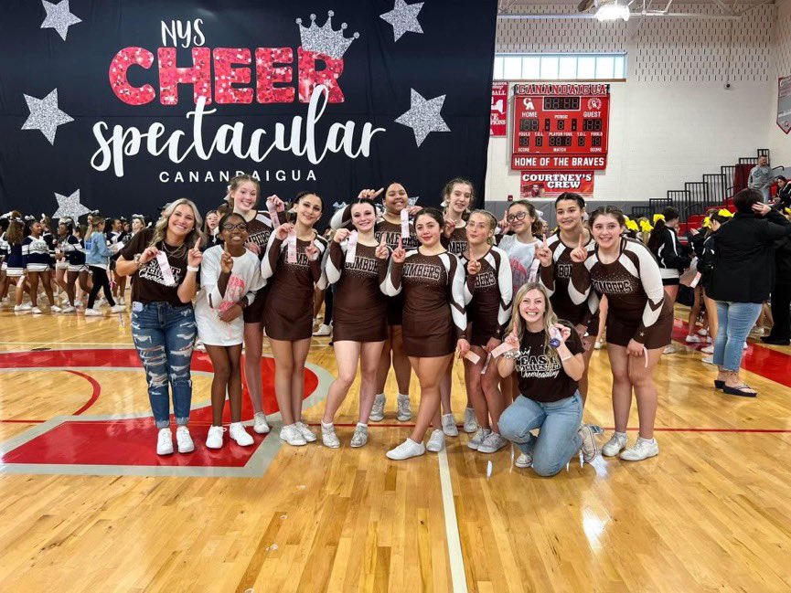 ICYMI Congratulations <a href="/er_cheer/">East Rochester Cheerleading</a> First place for Varsity today and a spot in the Spectacular 6!!!! Way to start the season off strong! 👍🤍🤎<a href="/ERUFSD/">East Rochester UFSD</a> <a href="/Bombers_Sports/">Bomber Athletics</a> <a href="/PrimetimeBall_/">Primetime585⭕️</a>