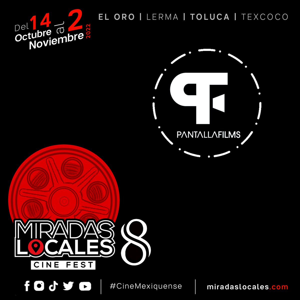 MiradasLocales's tweet photo. ¡Gracias por todo @PantallaFilms!

Importantes patrocinadores de #MiradasLocales8 ✨

¡Viva el cine mexiquense!
🙌🏼🎬🎥🍿              

#CineMexicano #CineMexiquense #EdoMex #ElOro #Toluca #Lerma #Texcoco https://t.co/XcqGsO1VAJ