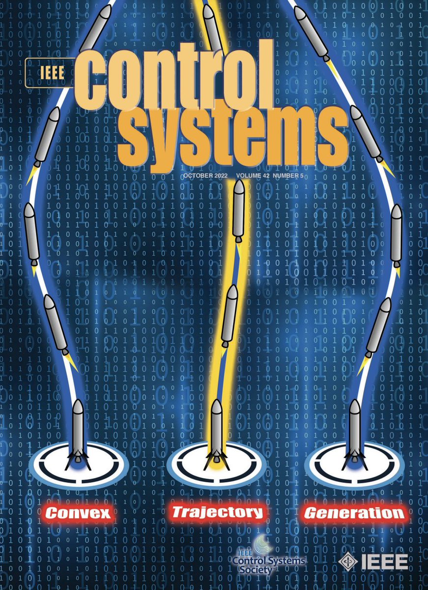 Marco Pavone (@drmapavone) on Twitter photo The IEEE Control Systems Magazine is featuring this month our tutorial on convex optimization for trajectory generation -- joint work with Behçet Açıkmeşe <a href="/UWaeroastro/">UW Aero & Astro</a>. We discuss many applications, including rocket landing. Pre-print here (with code!): arxiv.org/pdf/2106.09125… The IEEE Control Systems Magazine is featuring this month our tutorial on convex optimization for trajectory generation -- joint work with Behçet Açıkmeşe <a href="/UWaeroastro/">UW Aero & Astro</a>. We discuss many applications, including rocket landing. Pre-print here (with code!): arxiv.org/pdf/2106.09125…