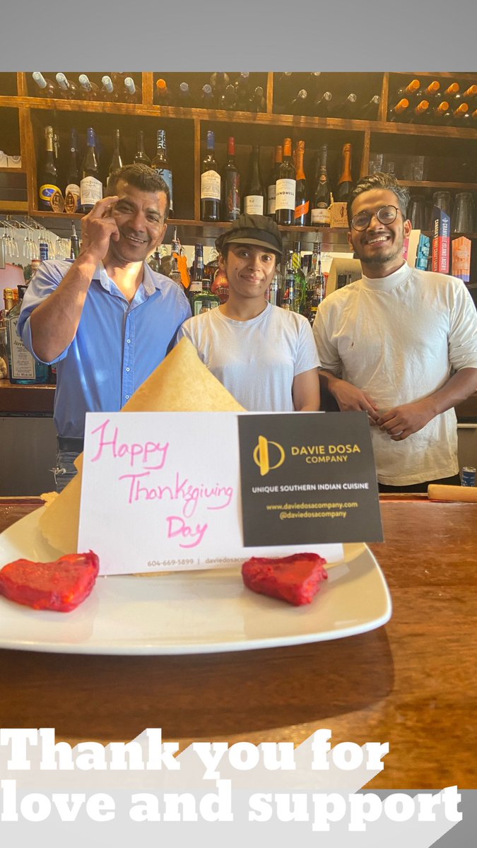 daviedosa's tweet photo. Thanksgiving is all about being Thankful for what one has and the bounty of the previous year!
Your love and support has always been with us for 6 years and more. #HappyThanksgiving. #DaviStreet #LoveandSupport #TourismVancouver #foodie #Staff #Togetherness https://t.co/ZXgzi3tpn3