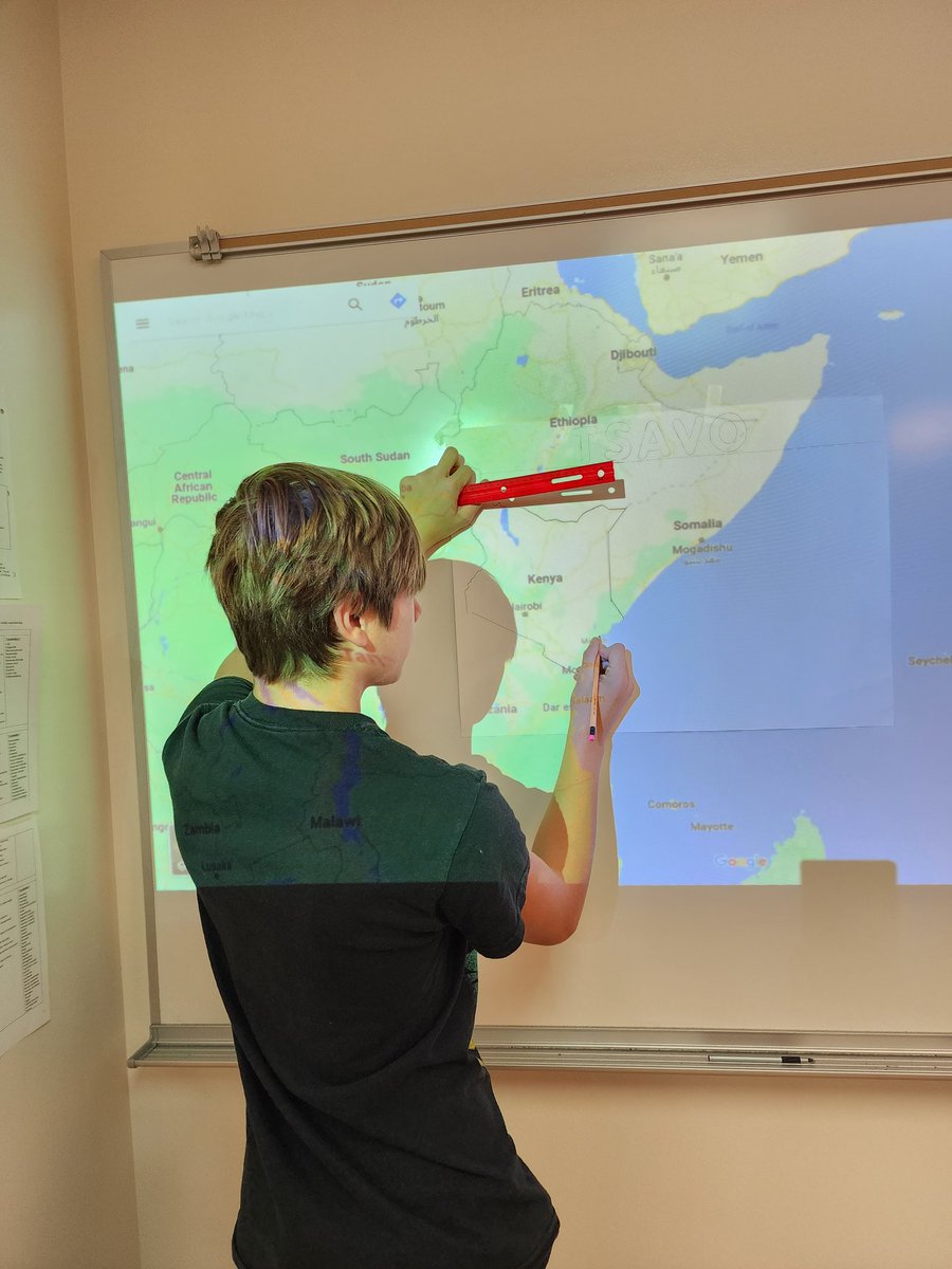 FortCalhounSci's tweet photo. Biology students researched biotic and abiotic aspects of various African GPS locations.  They created amazing posters and collected data from their peers via a gallery walk around the classroom.  #learningthroughapplication #wearescientists https://t.co/sVF3nMIPtO