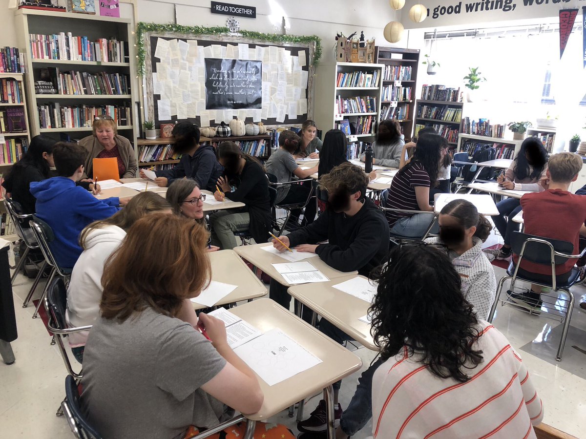 litcoachmusings's tweet photo. Today the @BernardsHS English Department participated in PD w/ @TCNJ’s @EsMteach. Ts helped Ss generate &amp; grow ideas about a text. The goal: allow Ss to take on the heavy lift of interpretation allowing them to guide the trajectory of ideas.@MrsHunkele @jaobrien1 @MrsSchnidey https://t.co/xb92A3x8s8