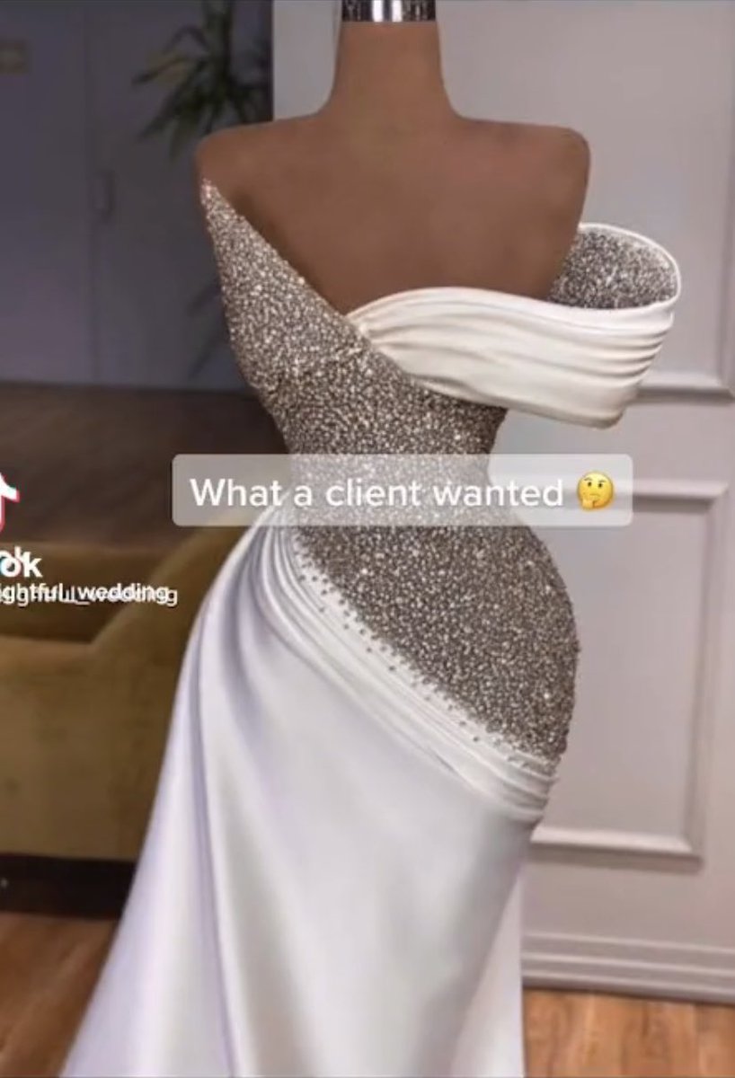cedricaxo's tweet photo. @MoonNightSkies the dress wasn’t even close to what she wanted.. https://t.co/14BzJdC2FH