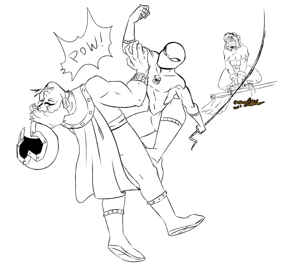 Commission of Spidey VS. Magneto after he finds out how Magneto (Toad's only father figure in life) used to abuse Toad.
#marvelcomics #brooklynheroescomic 