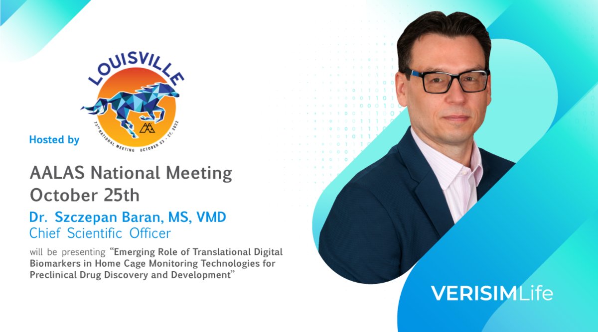 VeriSIMlife's tweet photo. Meet VeriSIM Life's Chief Scientific Officer, Dr. Szczepan Baran at the AALAS Annual Meeting https://t.co/OOSOpaLRyz #translationalscience #digitalbiomarkers #3Rs @na3rc #VeriSIMLife https://t.co/BztEzclW3Q