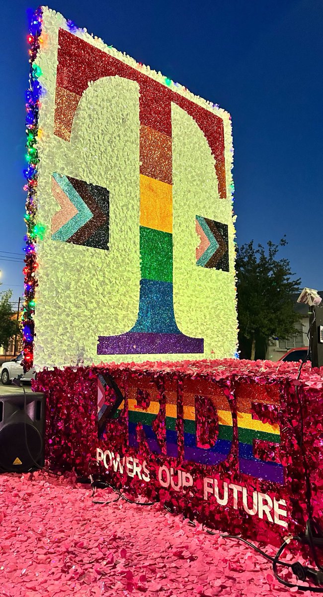 T-Mobile showed up and showed out for the Las Vegas Pride Parade. We had so much fun repping T-Mobile and supporting Las Vegas Pride! It was also great running into Phillip, the President of Q-UNLV, who we are excited about partnering with moving forward!! <a href="/KimberlyJWyman/">Kimberly Wyman</a> <a href="/unlv/">UNLV</a>